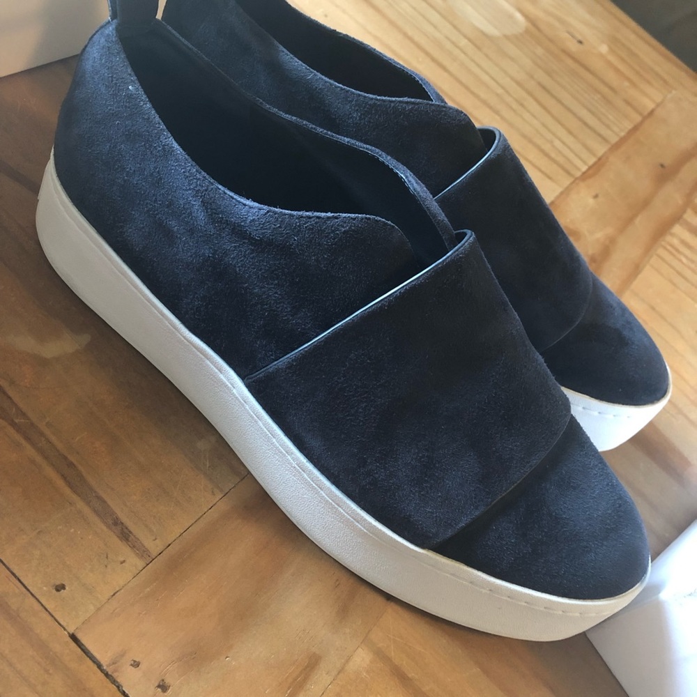 Vince Dark Grey Vista Slip On Sneakers NIB